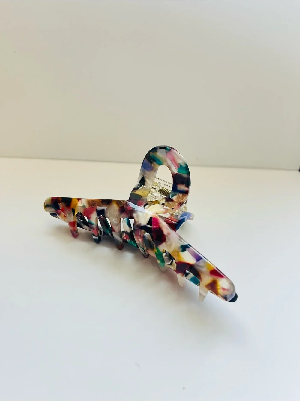 Multicolor Resin Hair Claw Clip - Set of 2